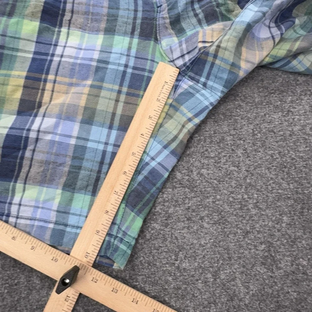 Tommy Bahama Shorts Mens 40 Multicolor Plaid Linen Tencel Chino 10 Inseam Casual